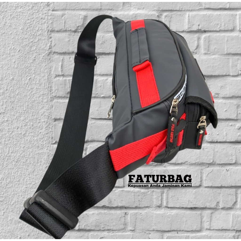 Tas Pria Waistbag Tas Pinggang Tas Selempang 100% Waaterproof Tas Pinggang Sporty Tas Outdoor Tas Selempang Pria Dewasa