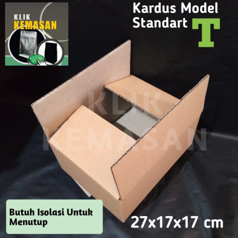 

KARDUS T COKLAT 27x17x17 cm DUS DOS KARTON BOX KOTAK PACKING AKSESORIS