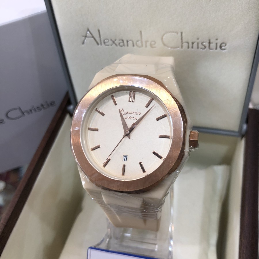Jam tangan wanita ALEXANDRE CHRISTIE AC 8613 MD - Cream