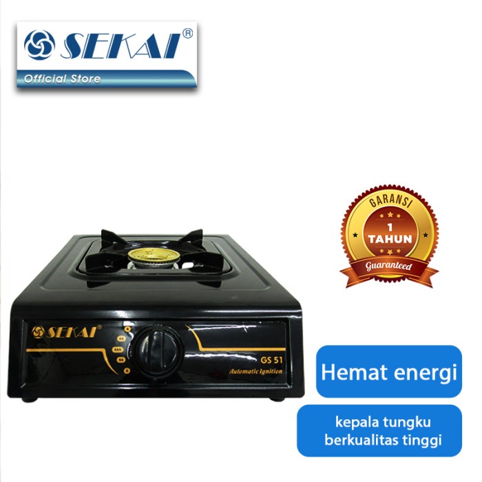 SEKAI Gas Stove GS51 Kompor Gas 1 Tungku GS-51