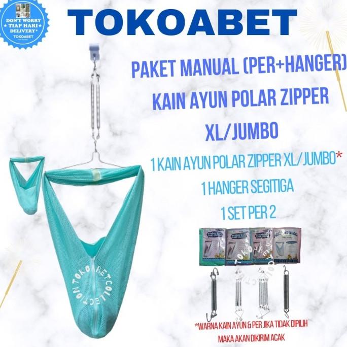 PAKET MANUAL Ayunan Bayi POLAR XL JUMBO Per Pegas VARIASI Hanger