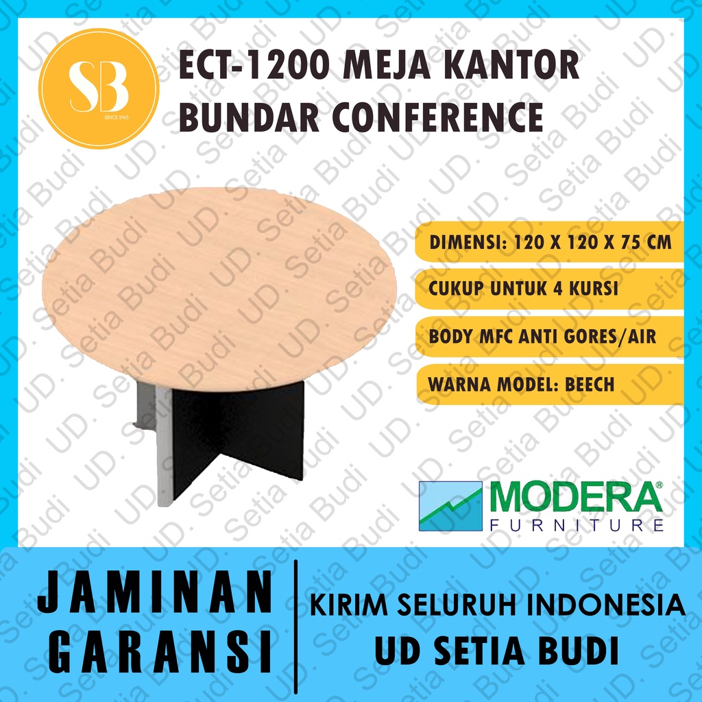 Meja Kantor Conference / Rapat Bulat Modera ECT-1200 E-Class