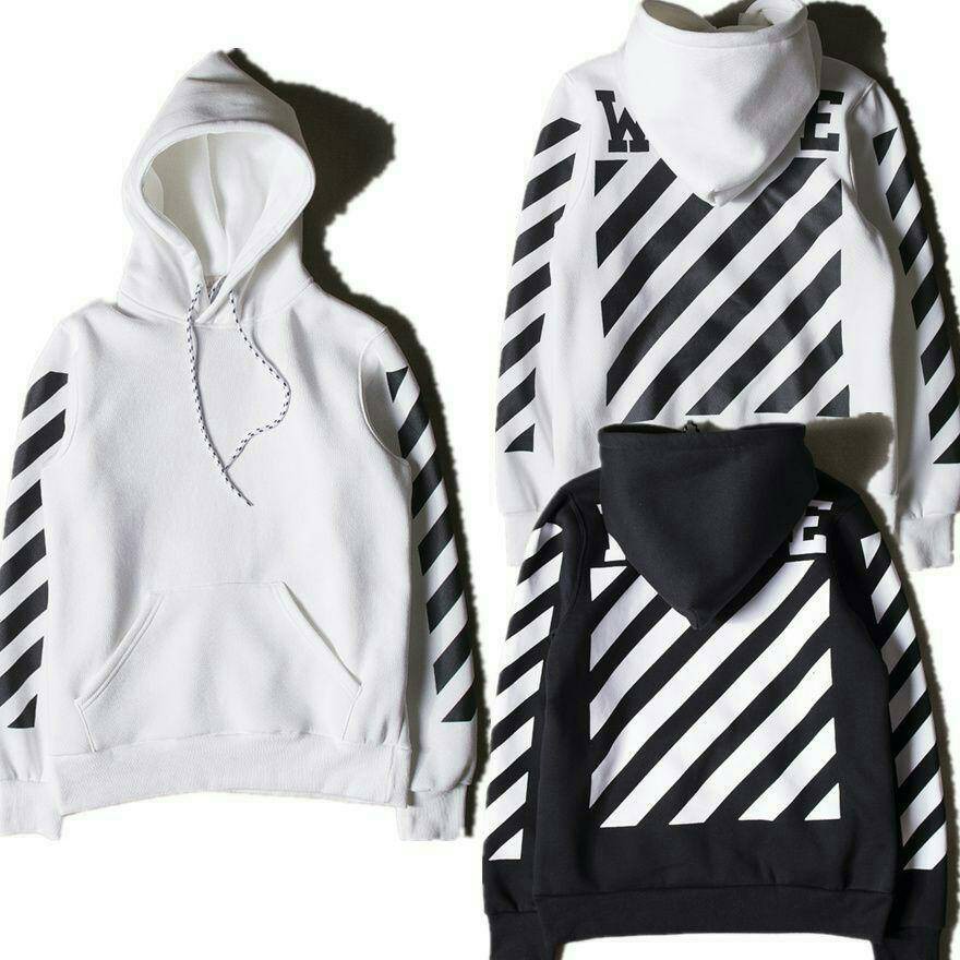 Best    sweater hoodie jumper off white hitam dan putih   Terbaru