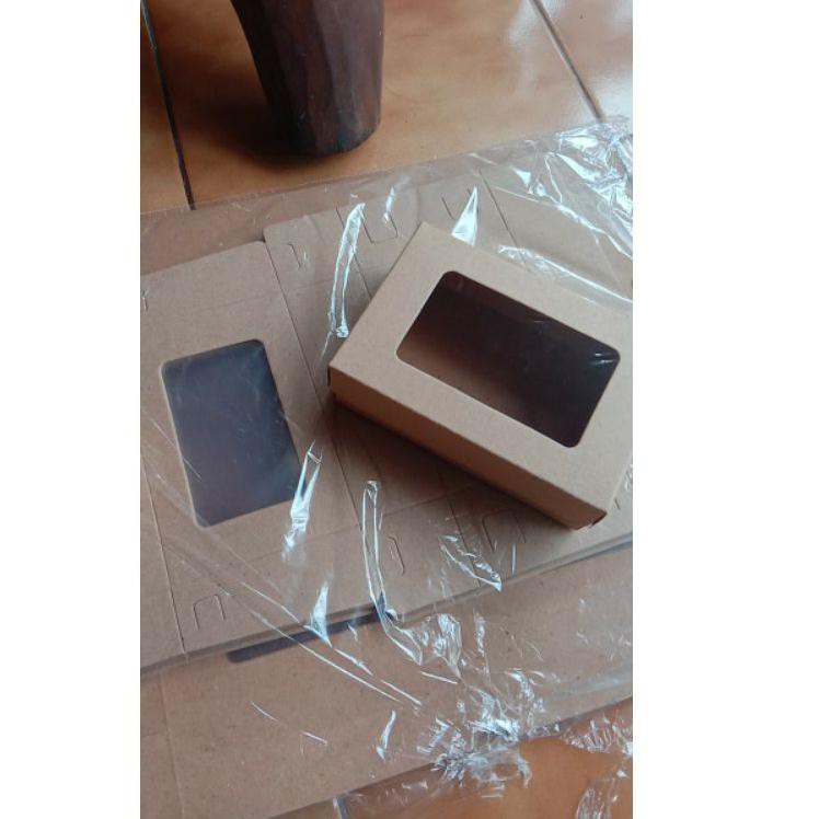 

(ISI 25PCS) Brownies Paper ukuran S Kraft Laminasi 15x10x5// dus bread (ART. 7)