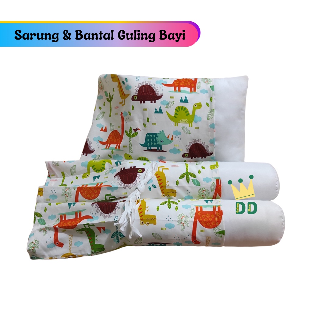 (BANTAL GULING BAYI SET DAN SARUNGNYA) Sarung Bantal Bayi 1 Set - Sarung Bantal Guling Karakter - Bantal Guling Bayi Polos Jumbo - Set Bantal Guling Bayi Beserta Sarung Katun