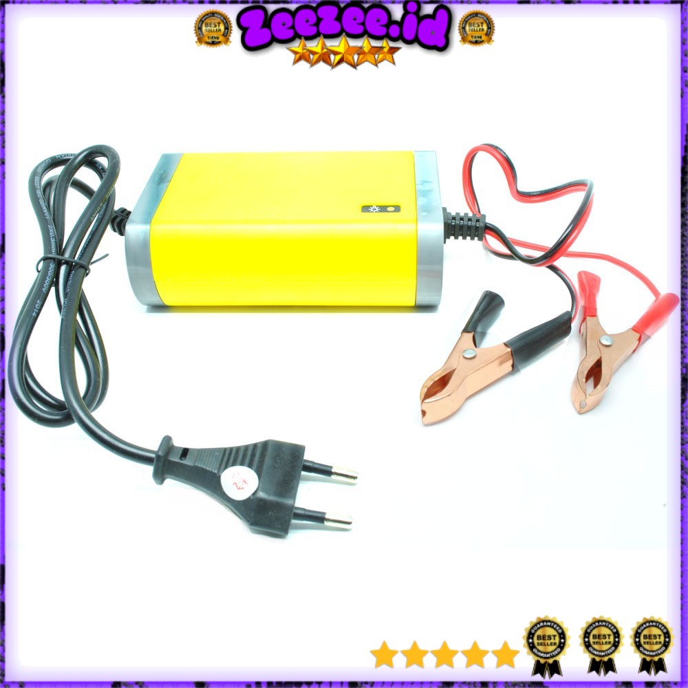 Taffware Charger Aki Mobil Motor Lead Acid 12V 2A UD11 Yellow