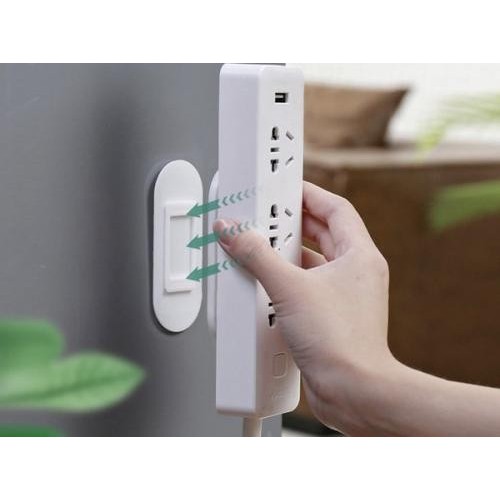 【GOGOMART】Stop Kontak Power Plug Holder / Papan Colokan Stop Kontak Elektronik Tempel