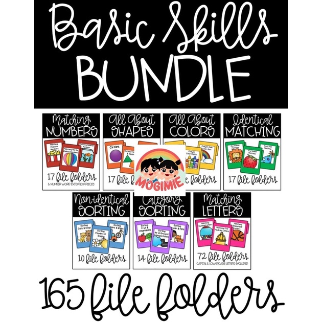 

Mogimie BUNDLE Basic Skills Worksheet Anak Activity Digital