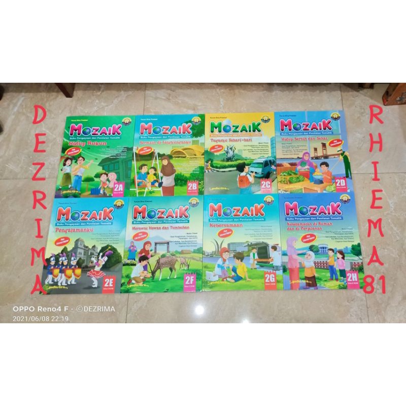 Mozaik 2 A B C D E F G H Kelas 2 SD/MI - Yudhistira