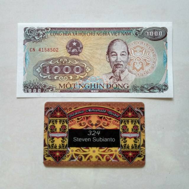 Uang Kuno Vietnam 1000 Dong th 1988