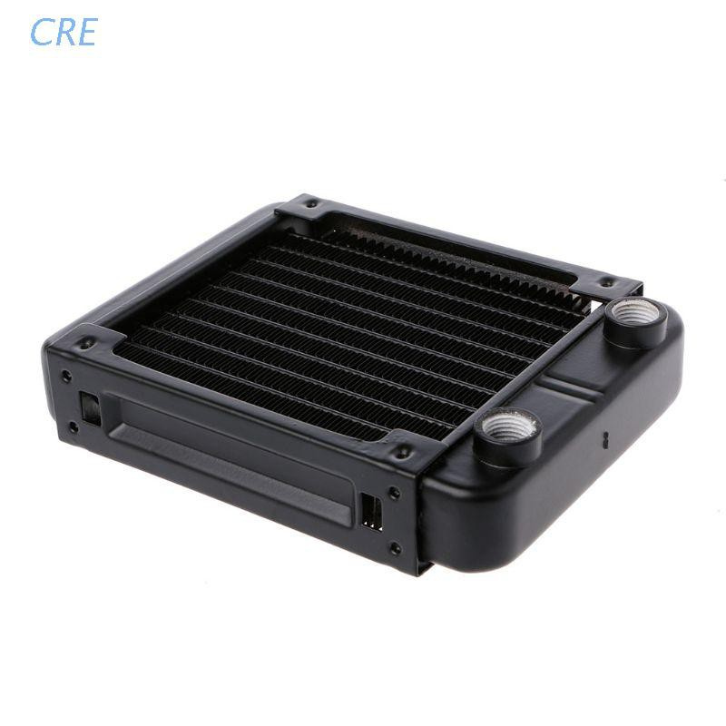 CRE  120mm Aluminum Computer Radiator Water Cooler 10 Tube CPU Heat Sink Exchanger