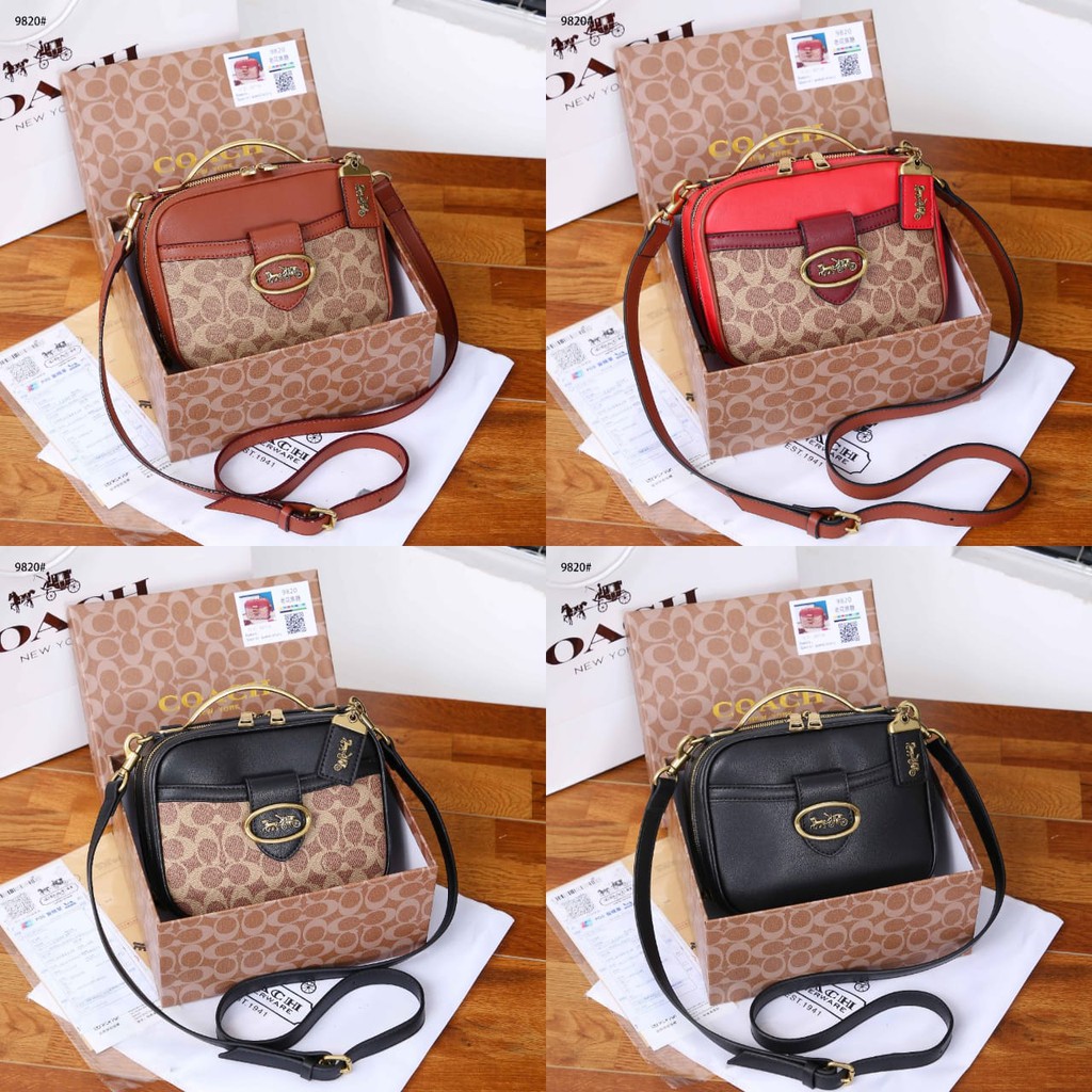 Coa Lunch Box Bag + Box Crossbody or Shoulder Bag 9820