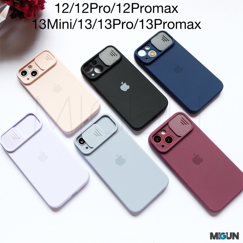 (2) Slide Premium Silicone Case for iPhone 11 12 13 MINI PRO PROMAX X XS XR XSMAX 7 8 SE2020 7plus 8plus