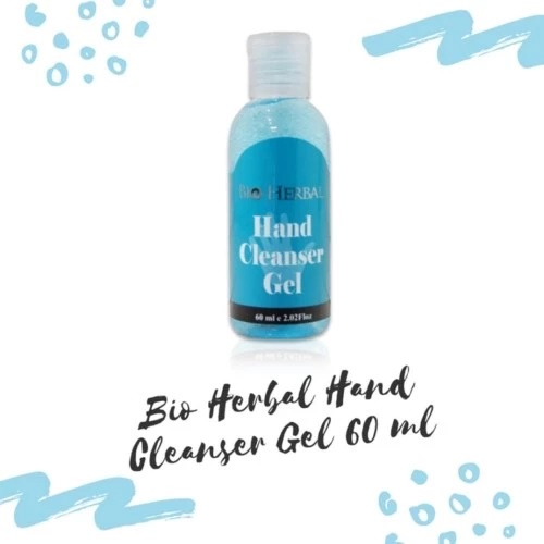 [ORI] 60 ML Hand Cleanser Gel Handsanitizer Bio Herbal dengan Alkohol 70%  dan Extract Aloe Vera