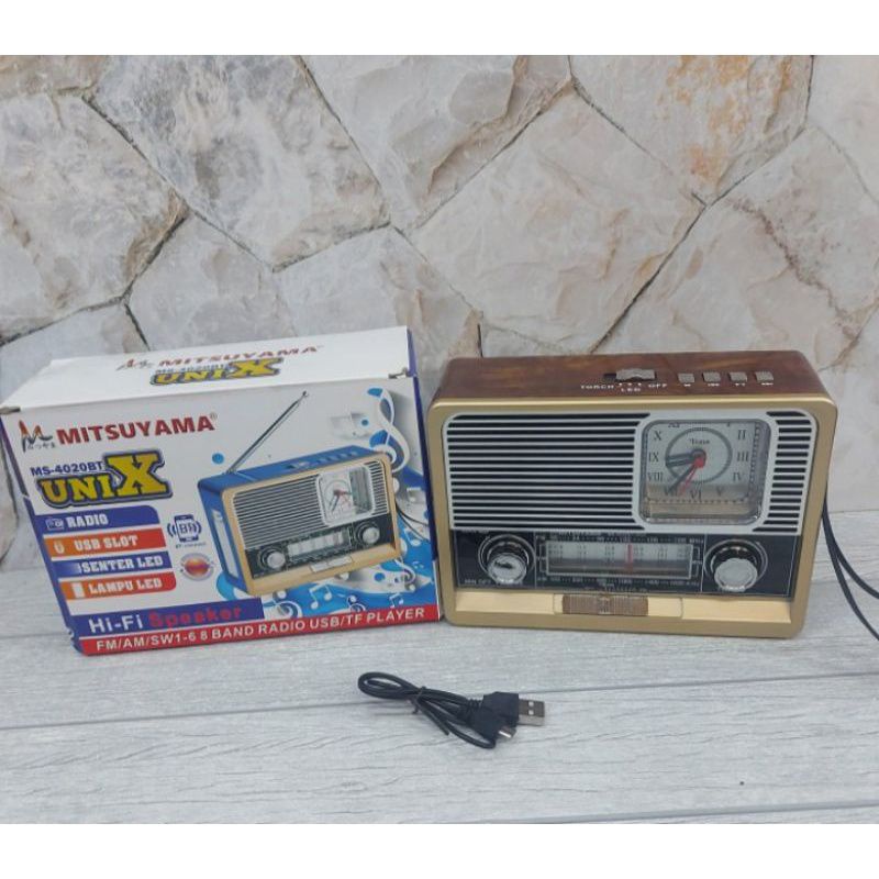 Radio Mitsuyama 4020bt type Unix + Jam analog