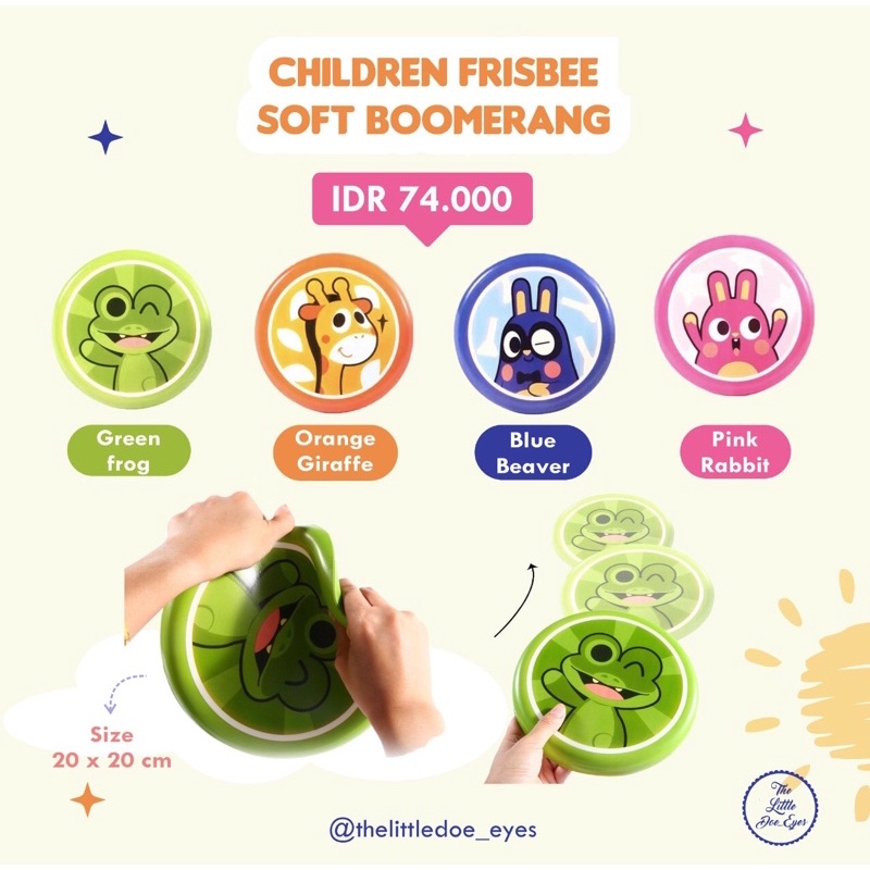 [READY] Children Frisbee Soft Boomerang