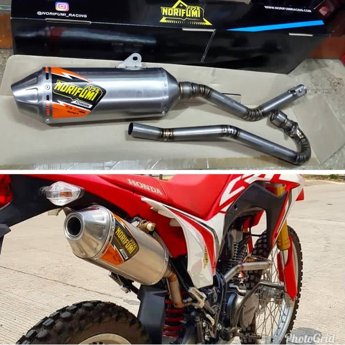 Knalpot norifumi rocket 4 titanium honda crf 150