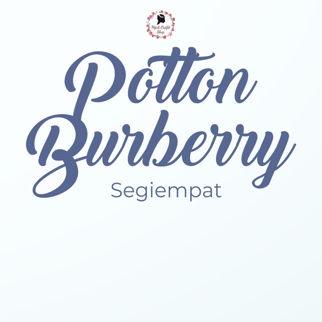 Potton burberry / segiempat polycotton burberry