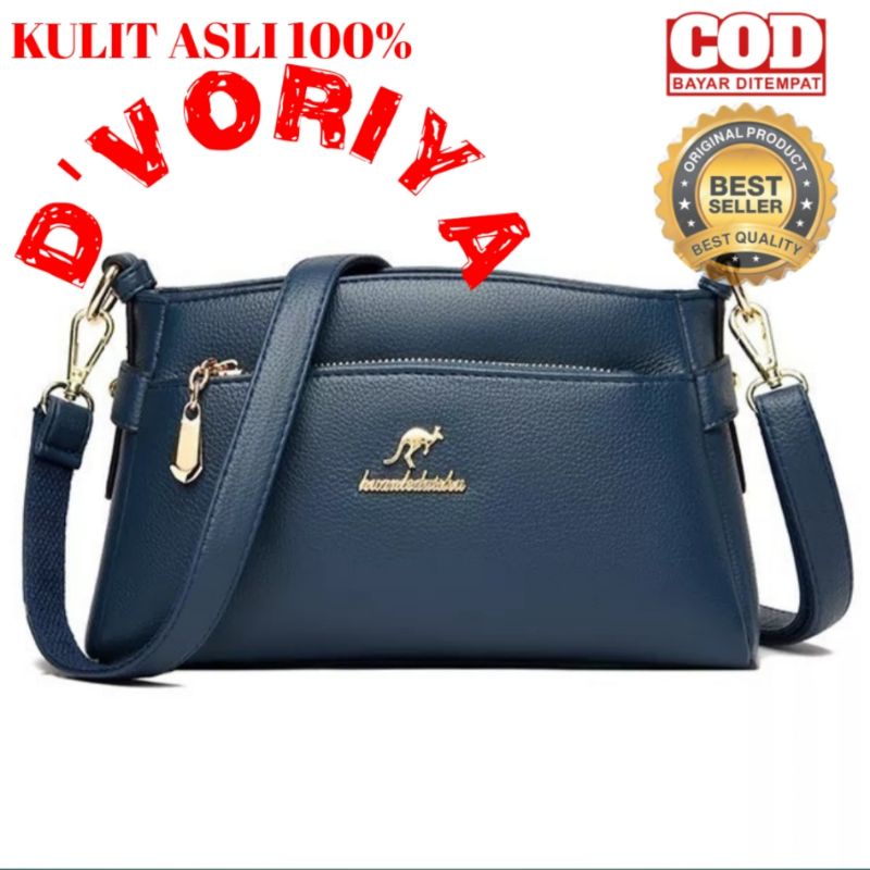 tas wanita kulit asli murah selempang bahu top handle pinggang