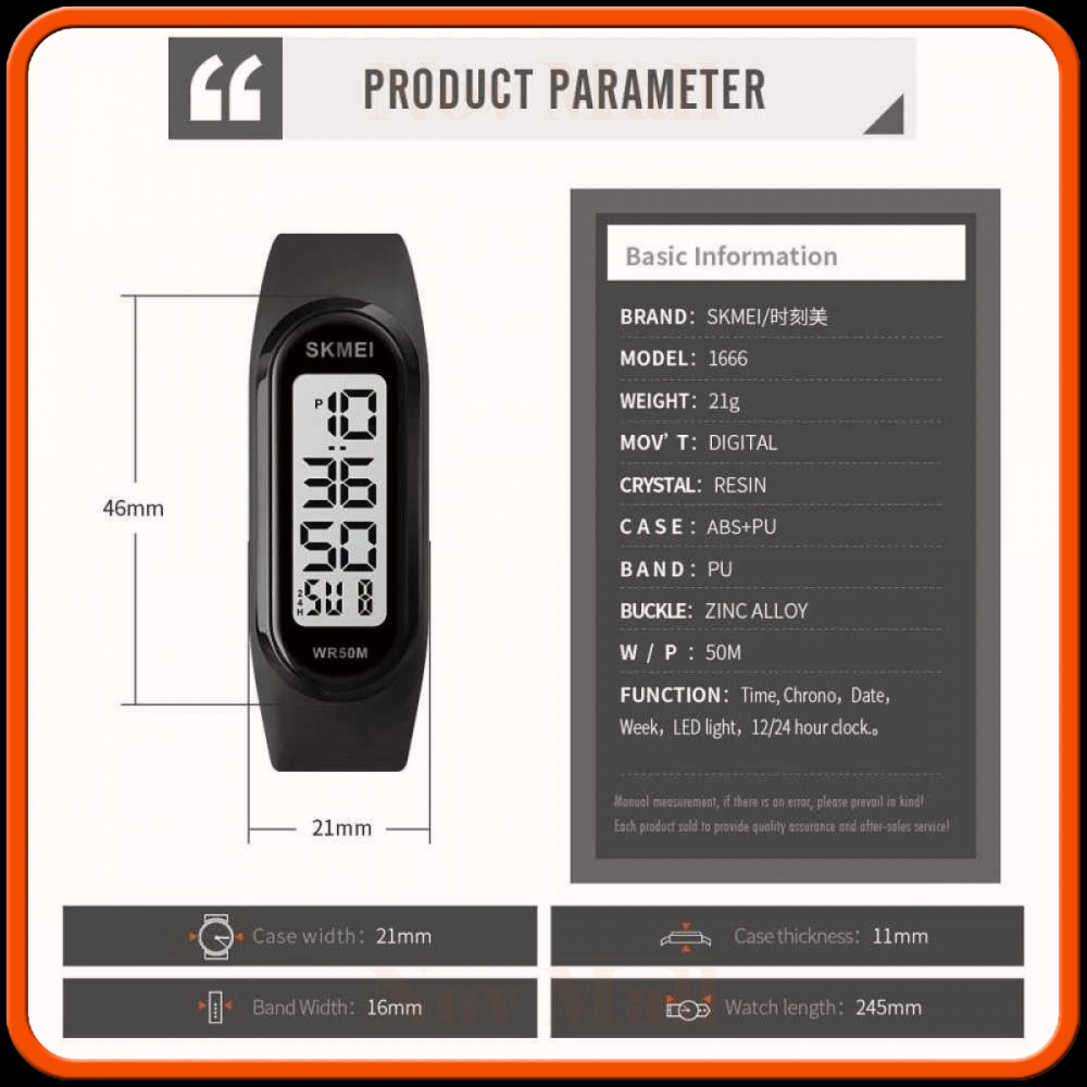 SKMEI Jam Tangan Digital - 1666