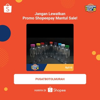 Jual Botol Almond 250 ml. Botol Plastik 250 ml - Putih - Hitam- Botol