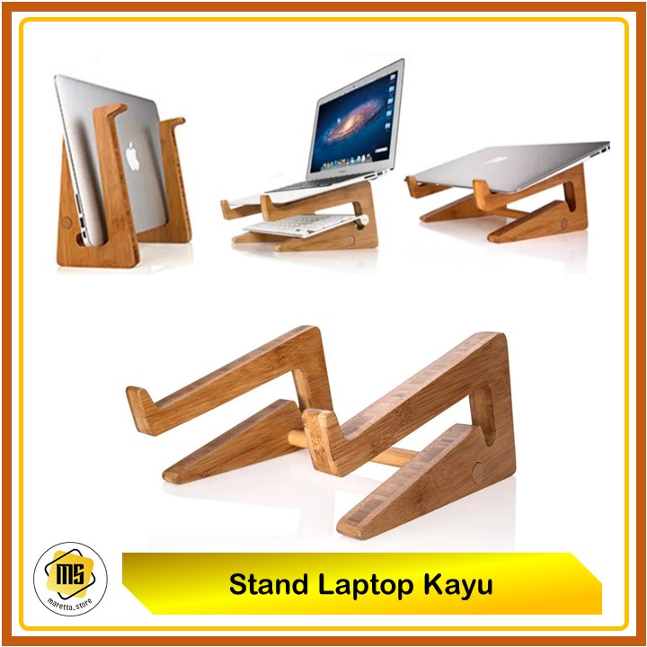 Stand Laptop Kayu Meja Laptop