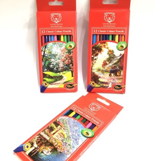 

Pensil Warna Safari Panjang isi 12 Warna / Pensil Warna Panjang isi 12 / Pensil warna kayu safari Classic colour pencils safari brand panjang / Pensil Warna Murah / Pensil Warna Kayu Murah