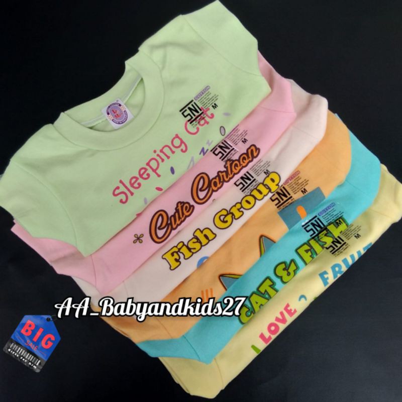 Love N Mom 1PC Kaos Oblong Bayi Sablon Bahan Lembut dan SNI Ukuran S-XL