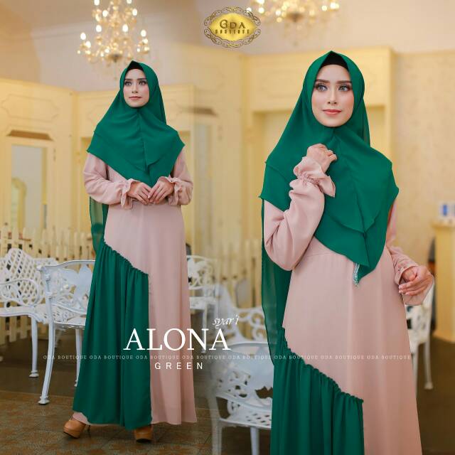 BUTIK KAYARA Gamis hijab abaya syari syar'i premium branded original ori ALONA BY GDA BOUTIQUE