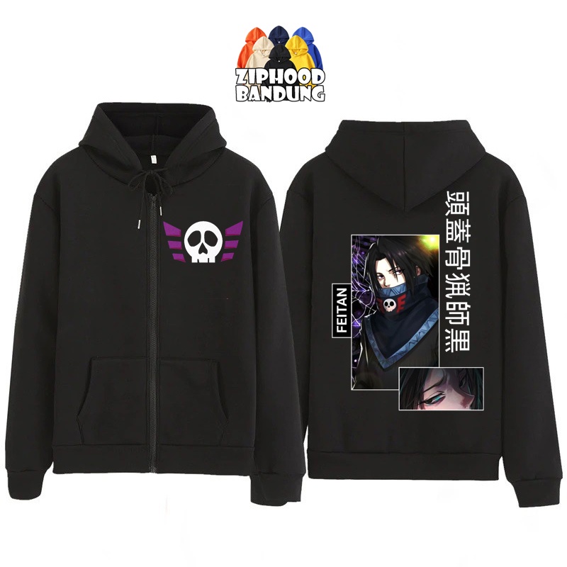 ZIPHOOD BANDUNG - Jaket Hoodie Zipper Anak Laki Laki Anime HUNTER X HUNTER Feitan Portor