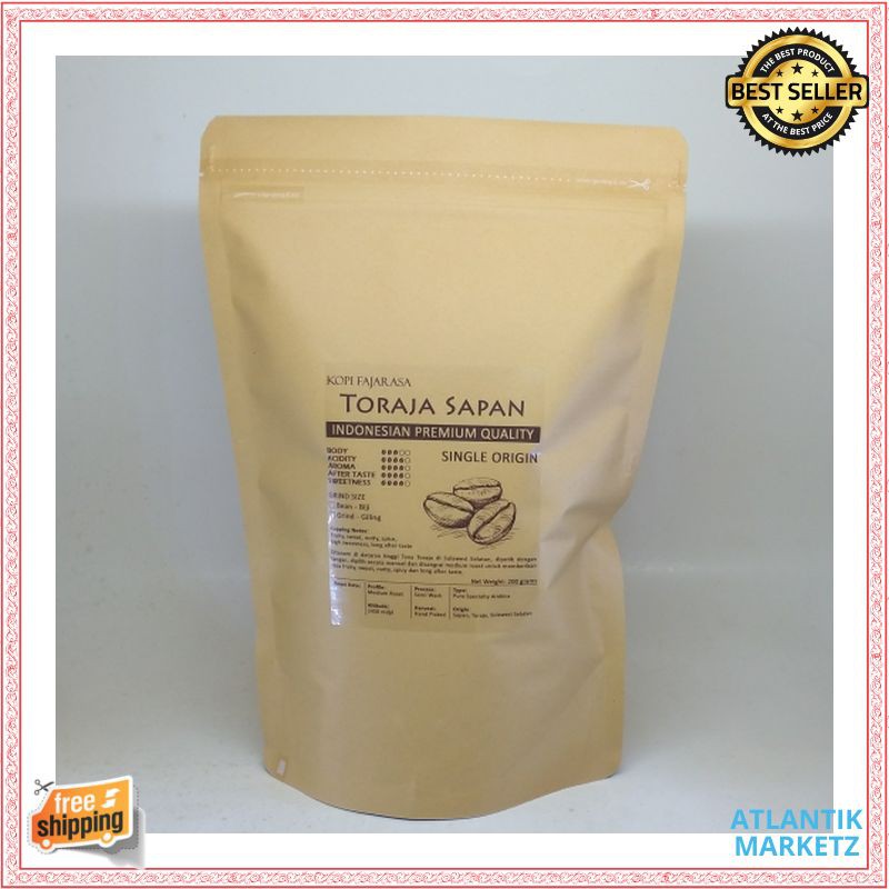 

Kopi Fajarasa Toraja Sapan Biji Kopi Arabica 1 kg
