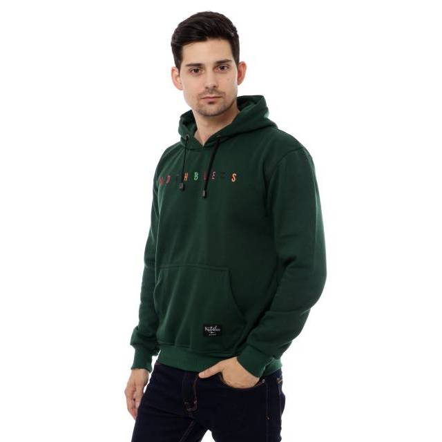 Hoodie Mothbless Rainbow Green