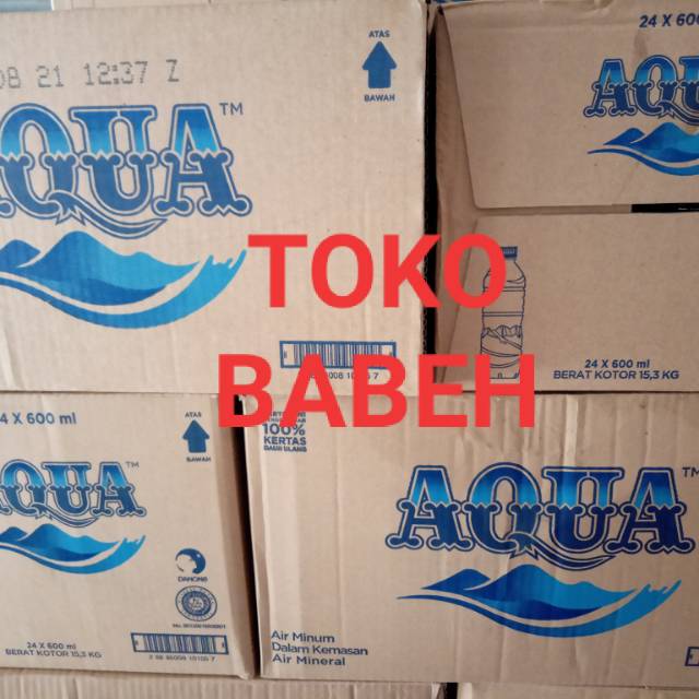 

AQUA 600 ml x 24 botol GOSEND only