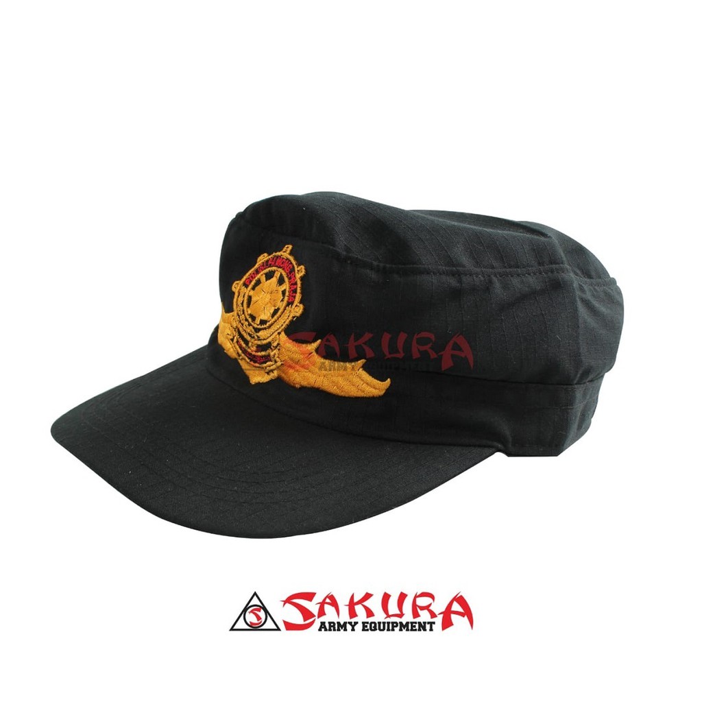 Topi POL PP Komando Wing Hitam Topi SATPOL PP