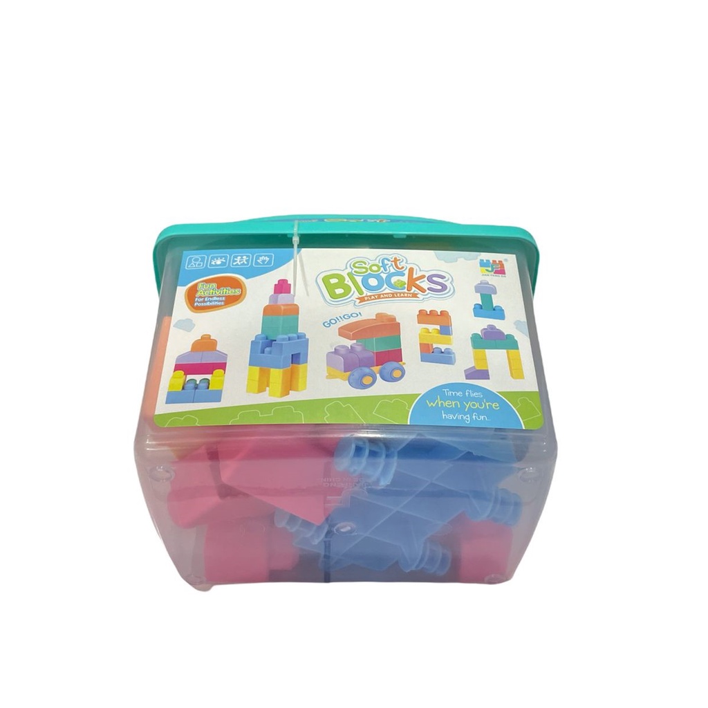 Mainan Anak SOFT BLOCKS BESAR ISI 29PCS Balok Susun Anak Balok Besar