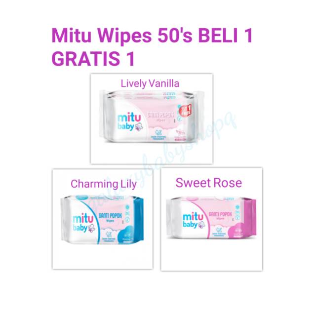 Mitu Baby Wipes 50's