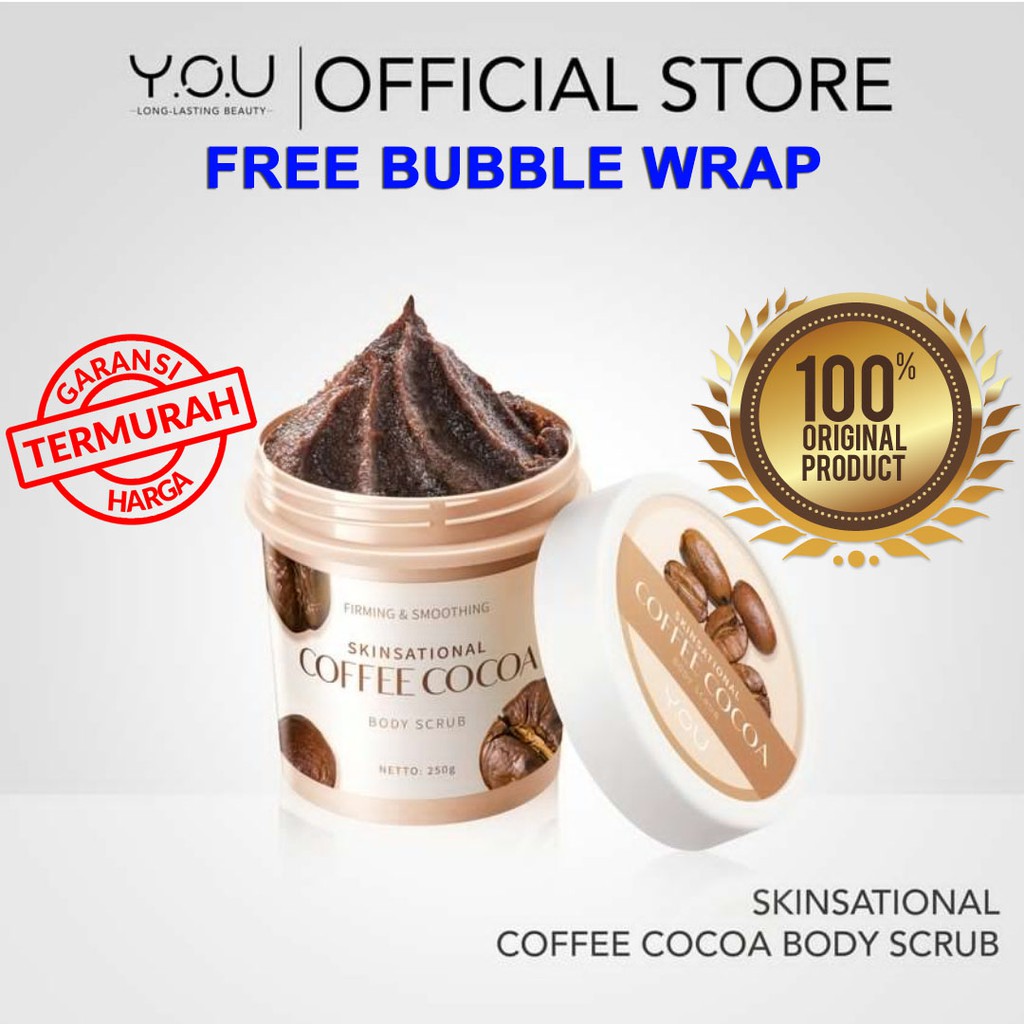 YOU Daily Skin Sational COFFEE COCOA Body Scrub[ Mengandung Almond Oil yang dapat melembapkan kulit]