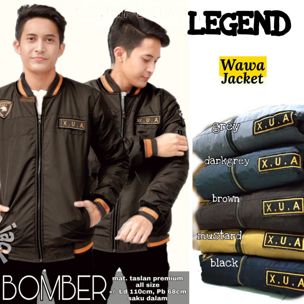 Urband Legend XUA - Jaket Bomber Pria Wanita Unisex | Baju PakaianMurah Premium by WAWA JACKET (COD)