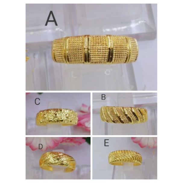 Dsdr053. Cincin xuping wanita lapis emas warna 24 k