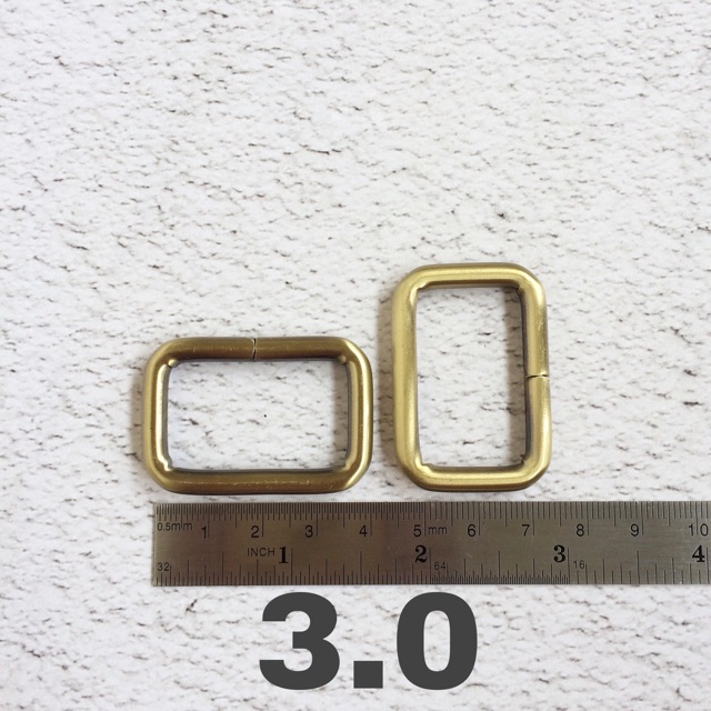 Ring kotak tas 3.0 cm tebal antigold poles