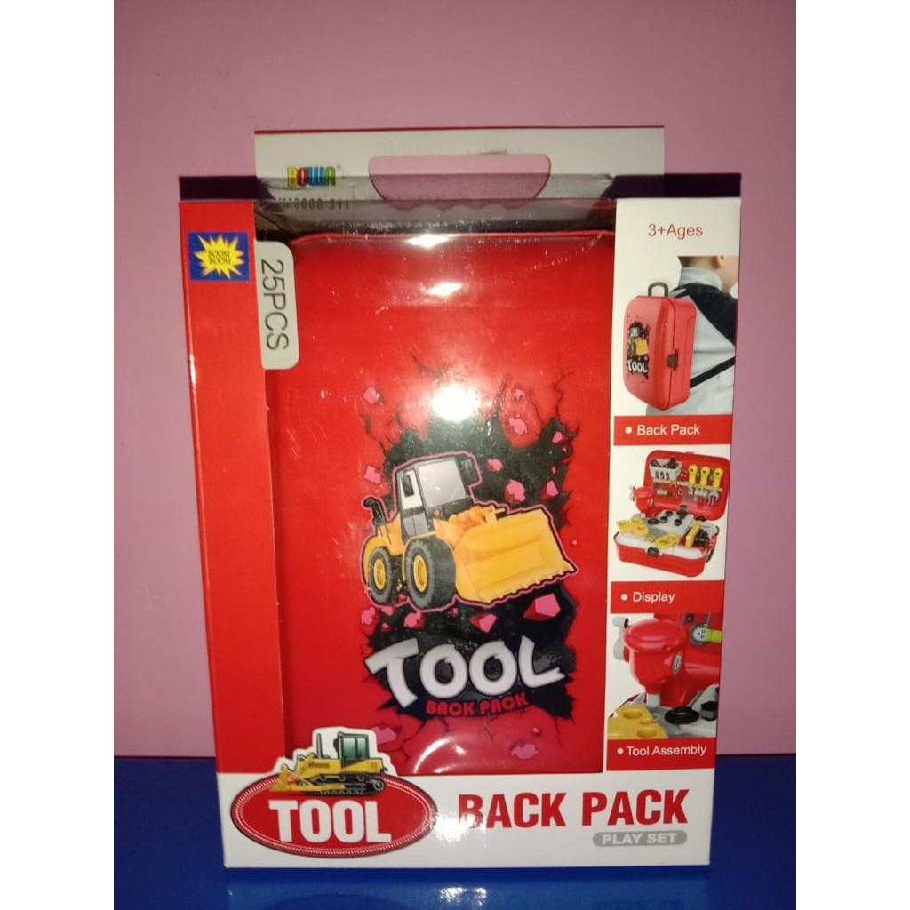 tool backpack / mainan anak / mainan backpack