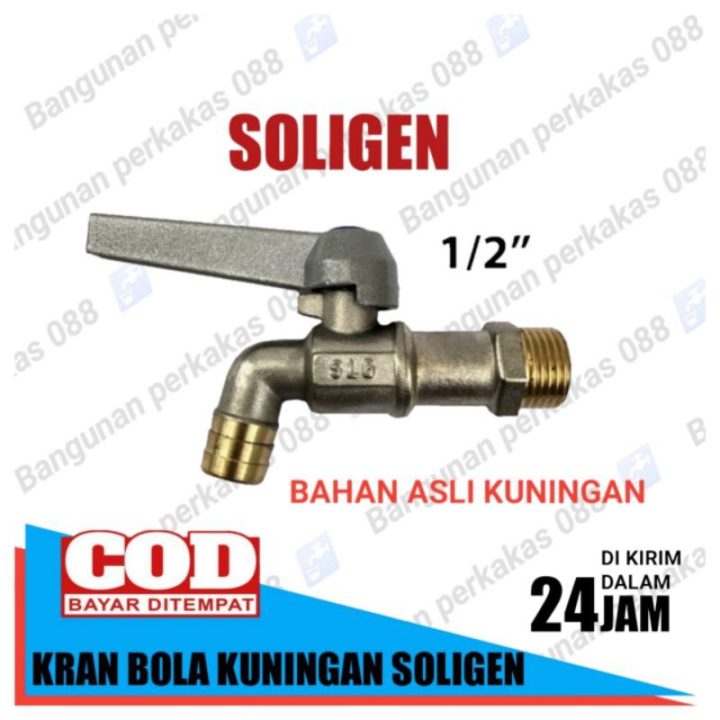 Kran Taman Kuningan SOLIGEN Kran Air A08 Engkol / Kran Bola Soligen