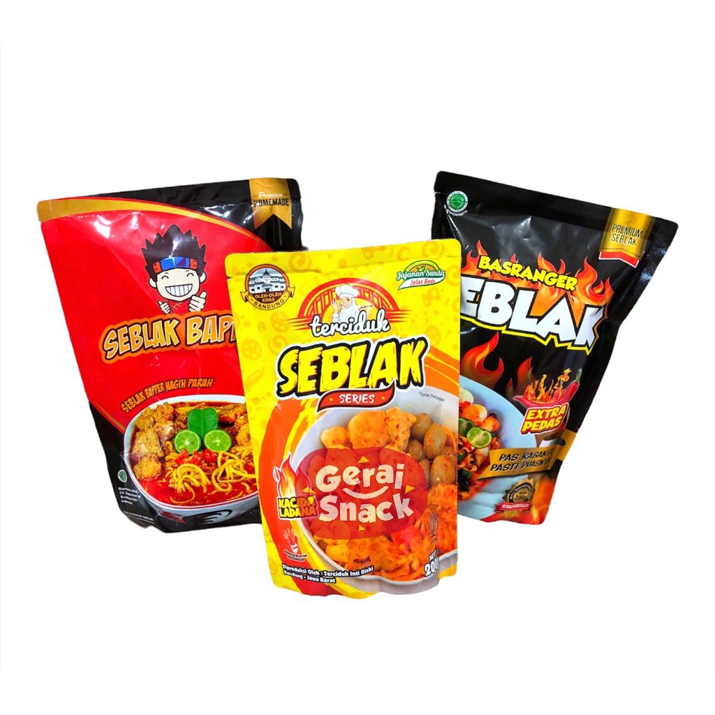 Bundling 3 - Seblak Bapper - Seblak Basranger - Seblak Terciduk Extra Pedas Porsi Jumbo