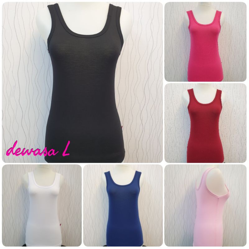 agnes spandek singlet bis ukuran L ABG dewasa