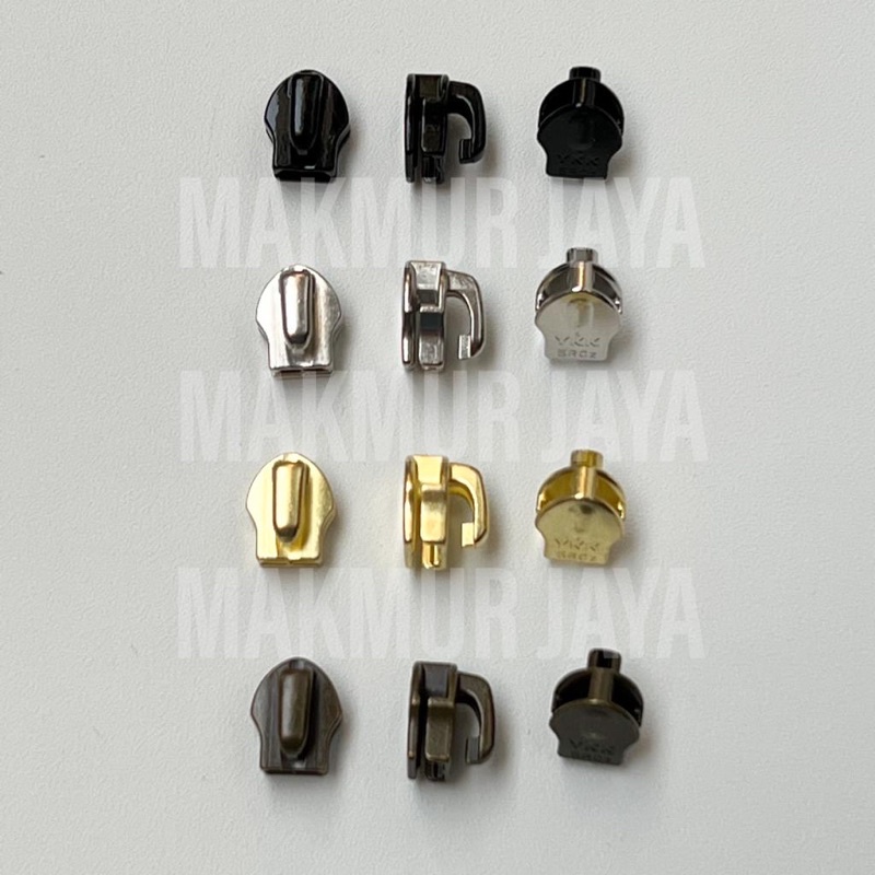 Kepala Resleting YKK Buntung Gundul Gigi Plastik No 5 Koil DFNT2 Tanpa Puller Per Biji