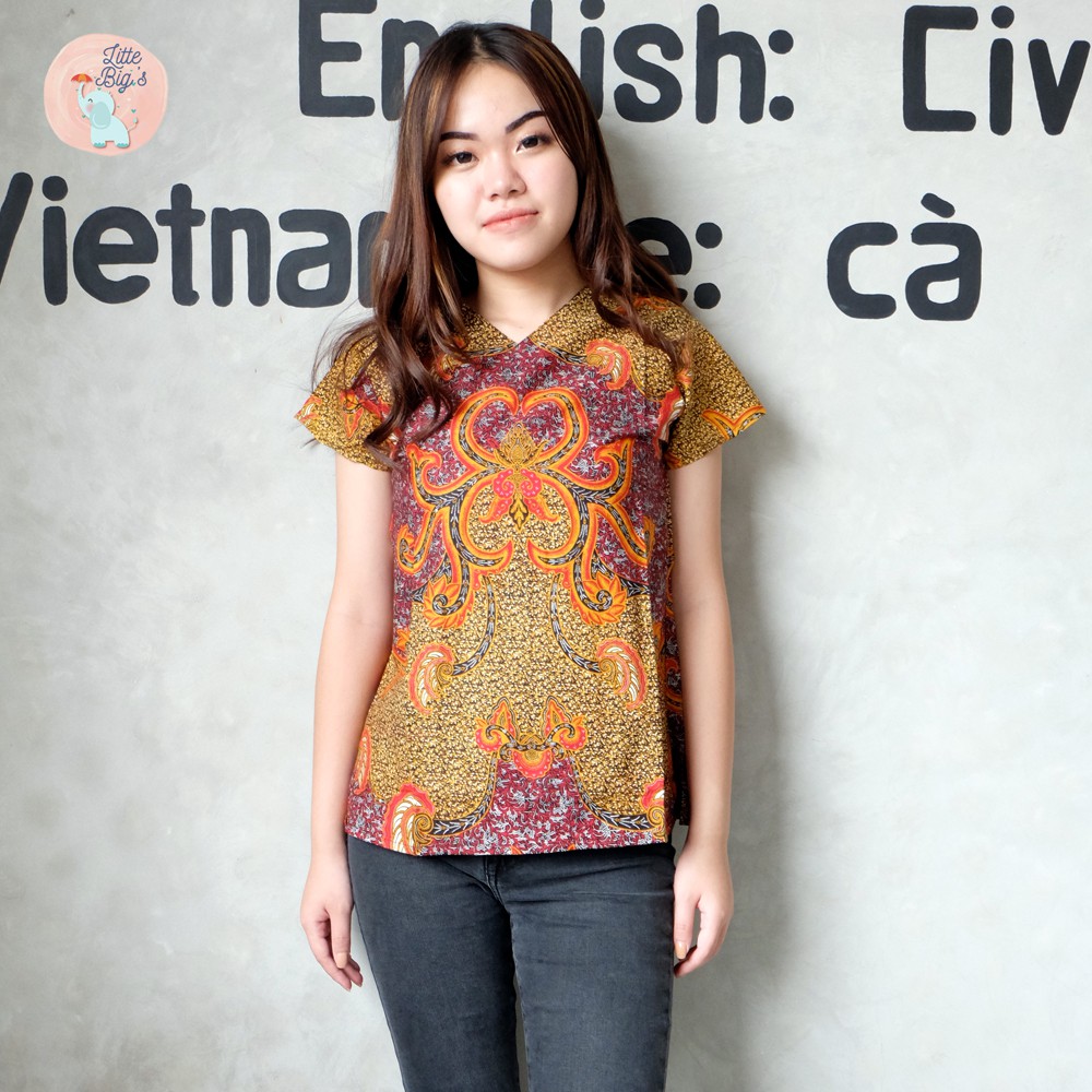 CUCI GUDANG  Promo/ SALE TOP baju batik wanita/ atasan batik cewek/ batik kantor/ BATIK CEWEK