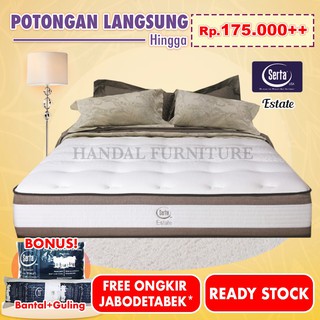 Serta Spring Bed Estate Kasur Only Shopee Indonesia