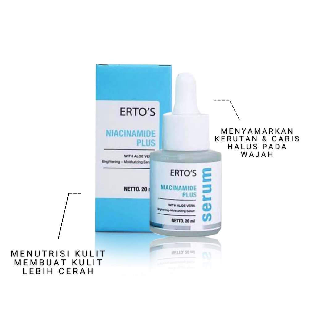 ERTOS SERUM NIACINAMIDE PLUS SERUM PERAWATAN WAJAH SERUM GLOWING SERUM BRIGHTENING MOISTURIZING