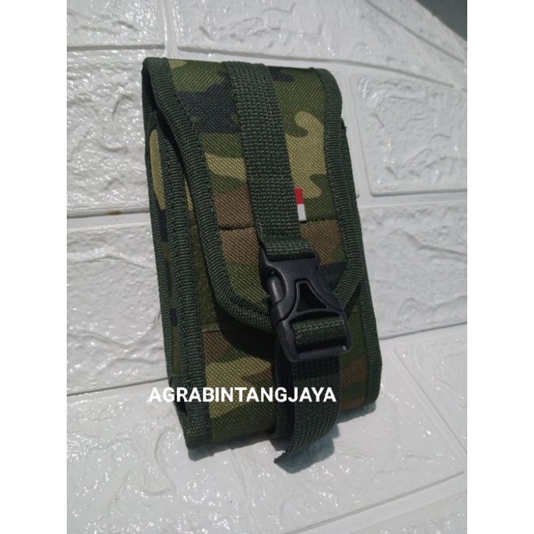 SARUNG HP SINGLE SLOT ARMY TAS HP PINGGANG TACTICAL ARMY TERBARU