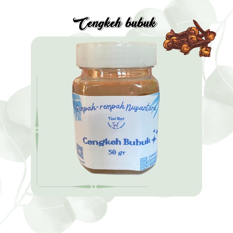 50gr| Botol Cengkeh bubuk | Cloves powder | Rempah herbal alami indonesia bumbu dapur masakan nusantara